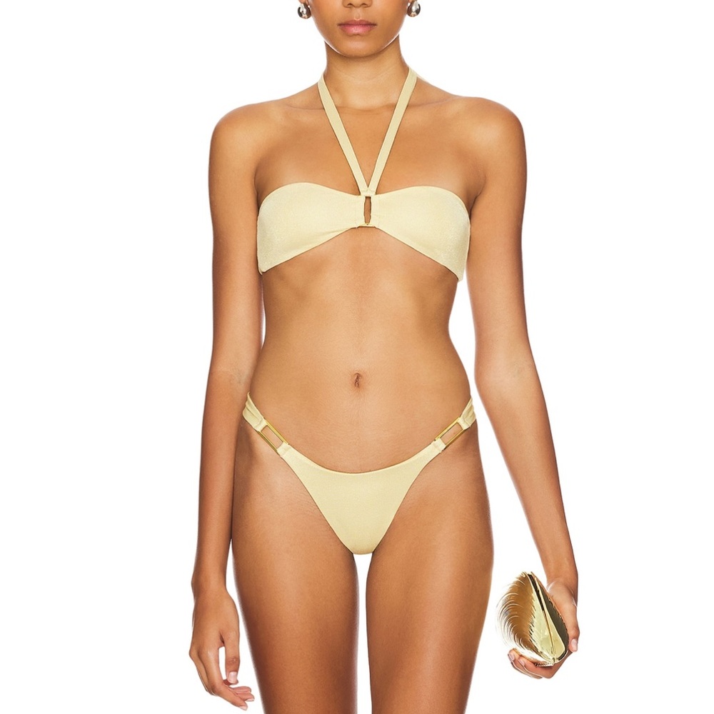 Camila Coelho Gold Bikini Set